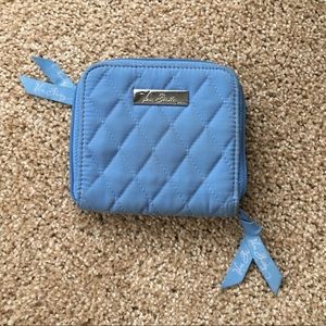 Sky blue, compact Vera Bradley wallet